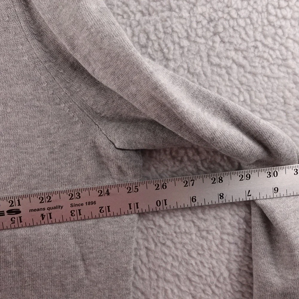 Vineyard Vines Mens Gray Cotton Cashmere‎ 1/4 Zip Mock Neck Sweater XXL